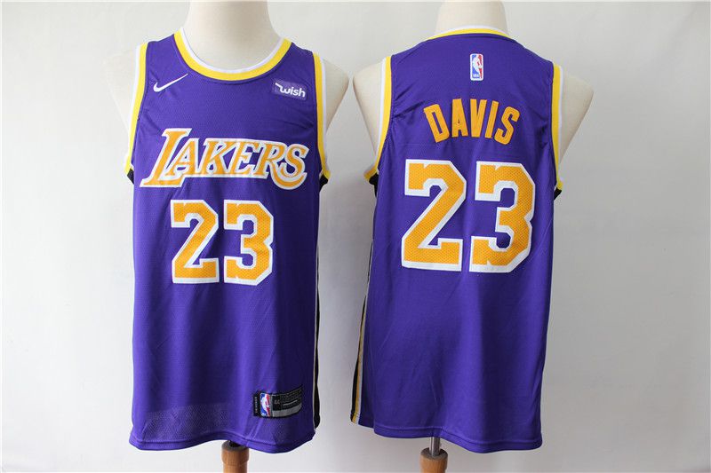 Men Los Angeles Lakers #23 Davis Purple Game Nike NBA Jerseys->los angeles lakers->NBA Jersey
